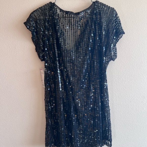 Norations Black Sequin Sheer Overshirt - Picture 5 of 5